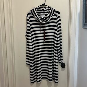 Navy and white Dress